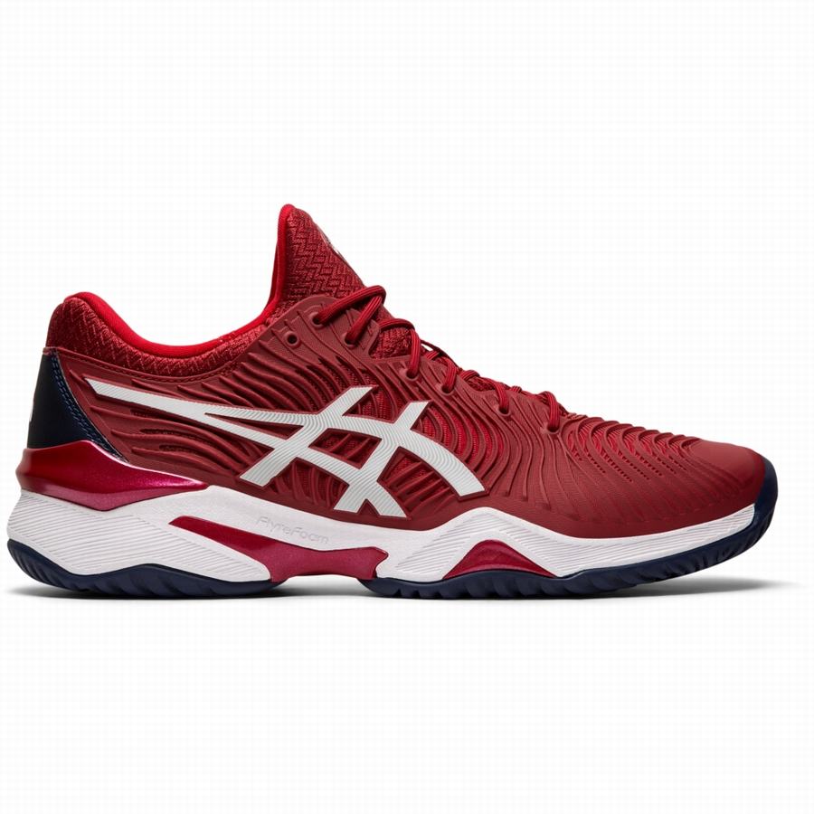 Asics Court FF Novak Reduceri Adidasi Tenis Barbati Visinii Albi